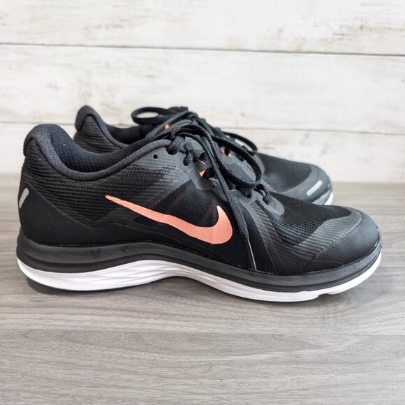 Nike Women’s Size 7 Dual Fusion Run Athletic Running Shoes Black Pink - Picture 5 of 7